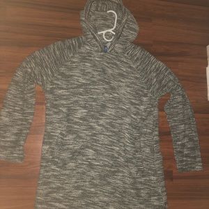 Grey hooded sweater